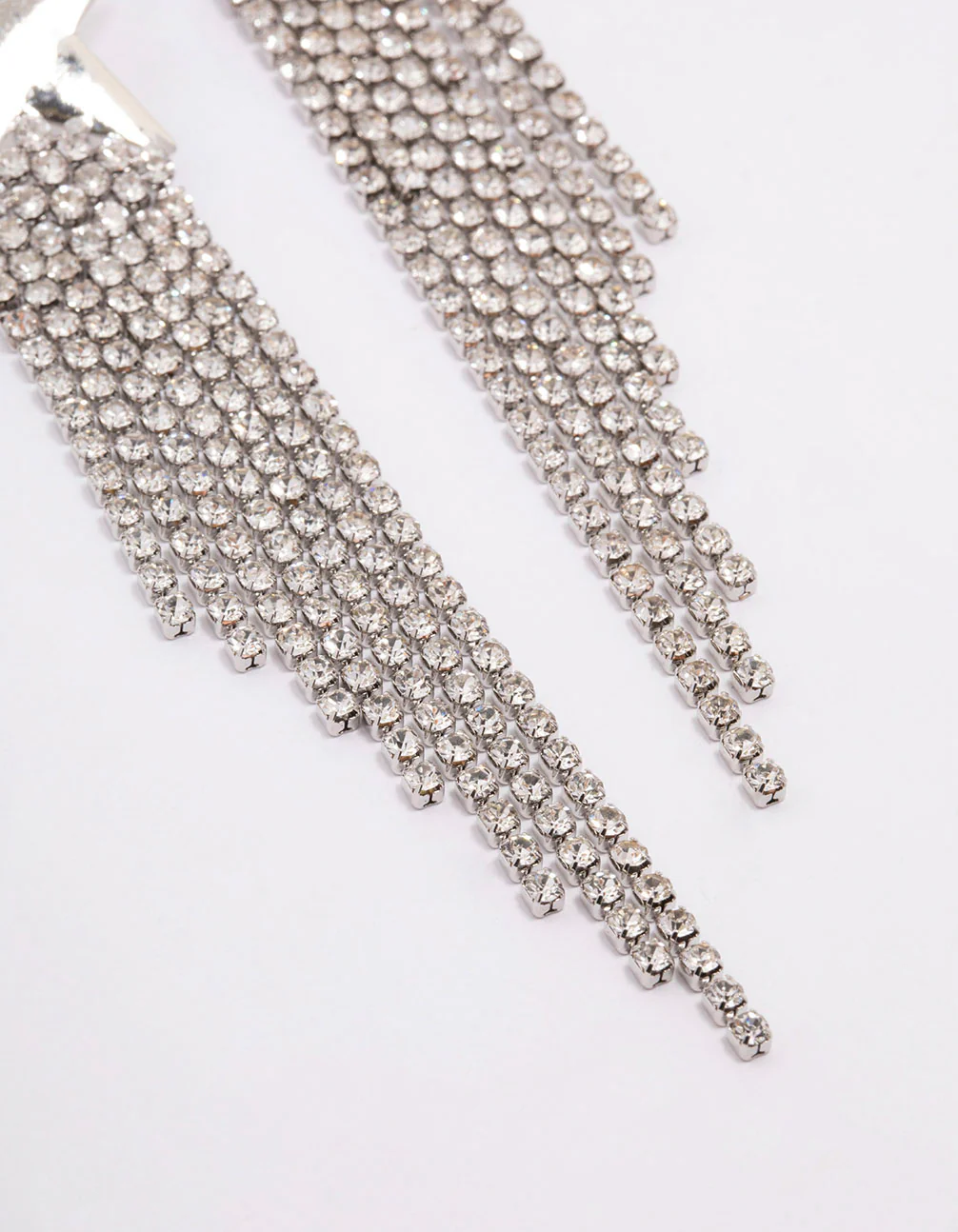 Silver Star Chandelier Drop Earrings - Image 3