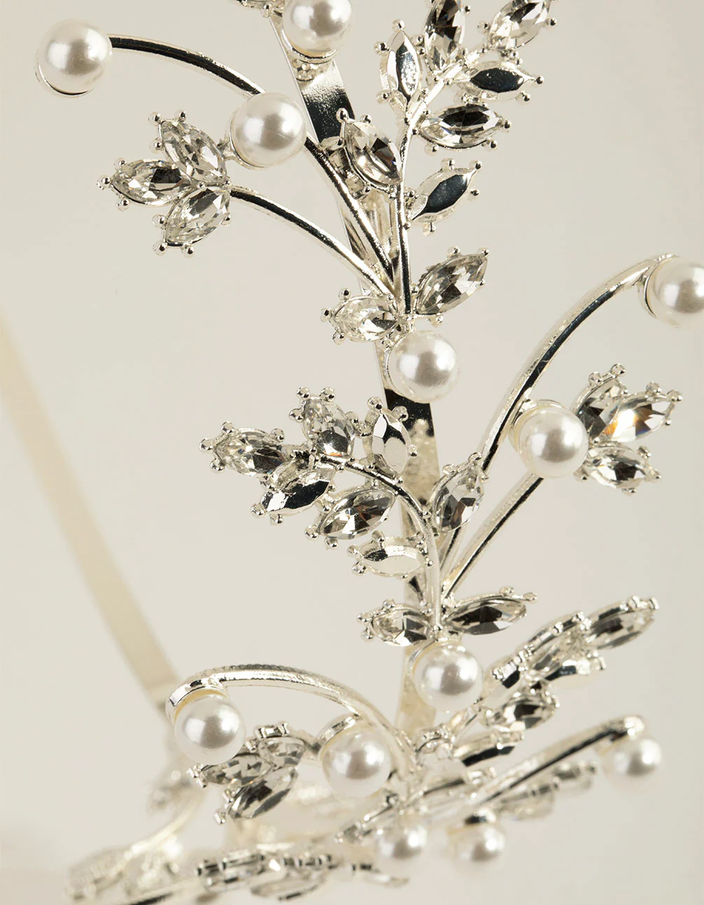 Pearl & Crystal Vine Headband - Image 3