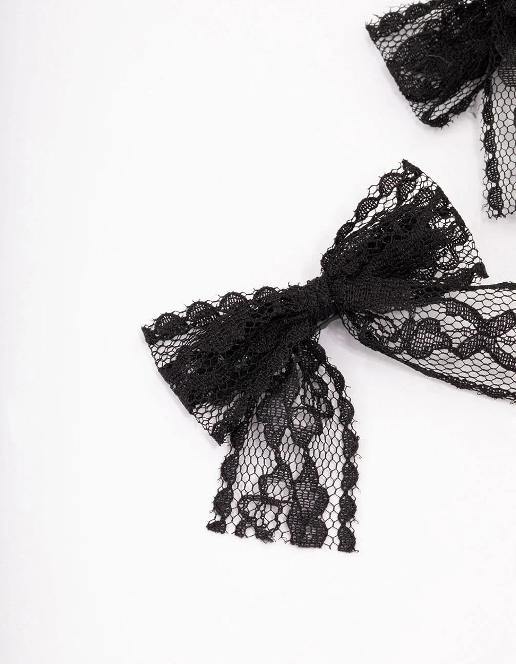 Black Lace Hair Bow Pack - Image 2