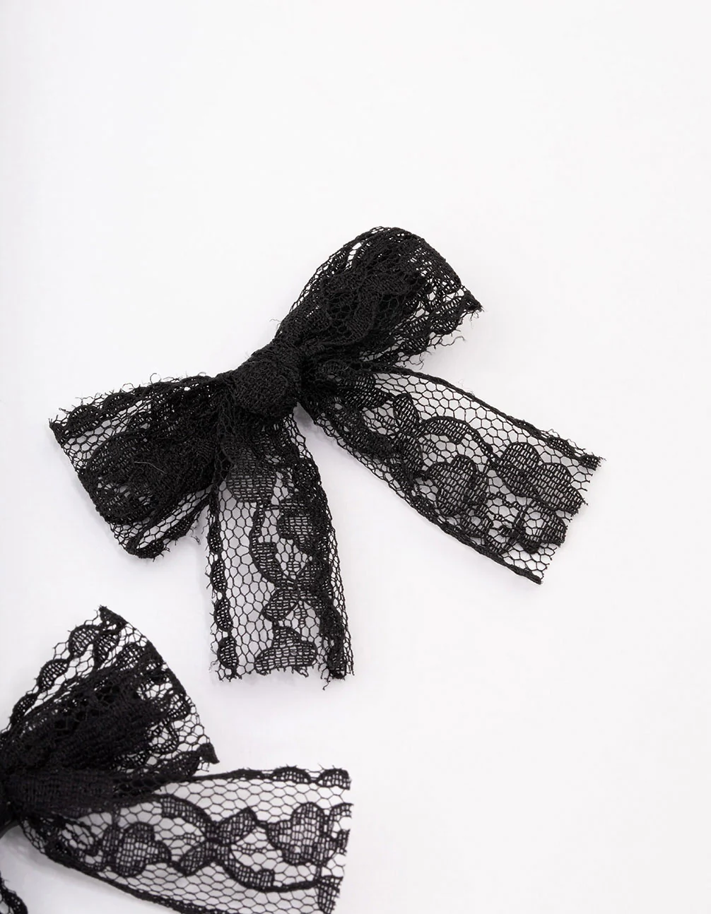 Black Lace Hair Bow Pack - Image 3