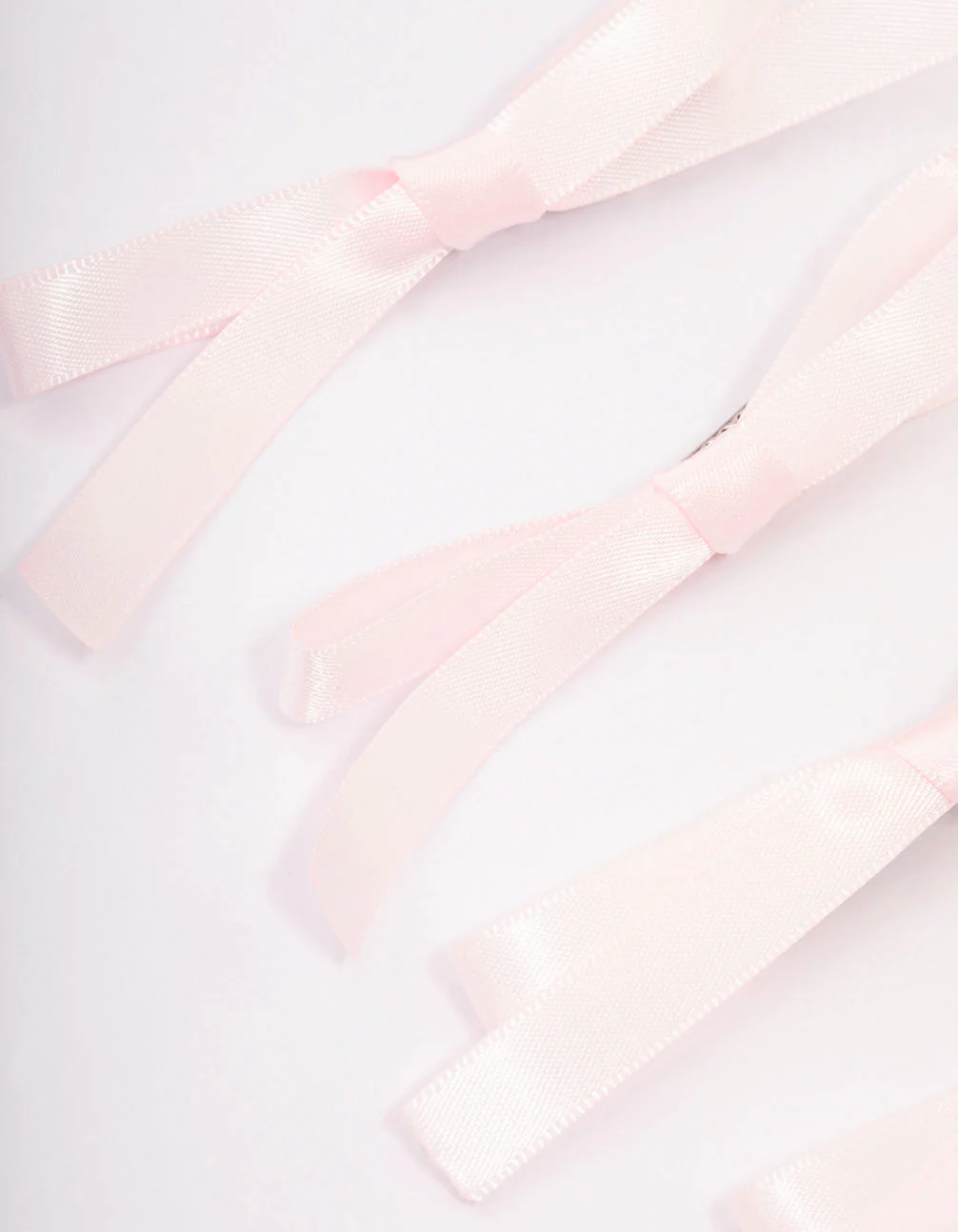 Pink Simple Hair Bows 4-Pack - Image 2