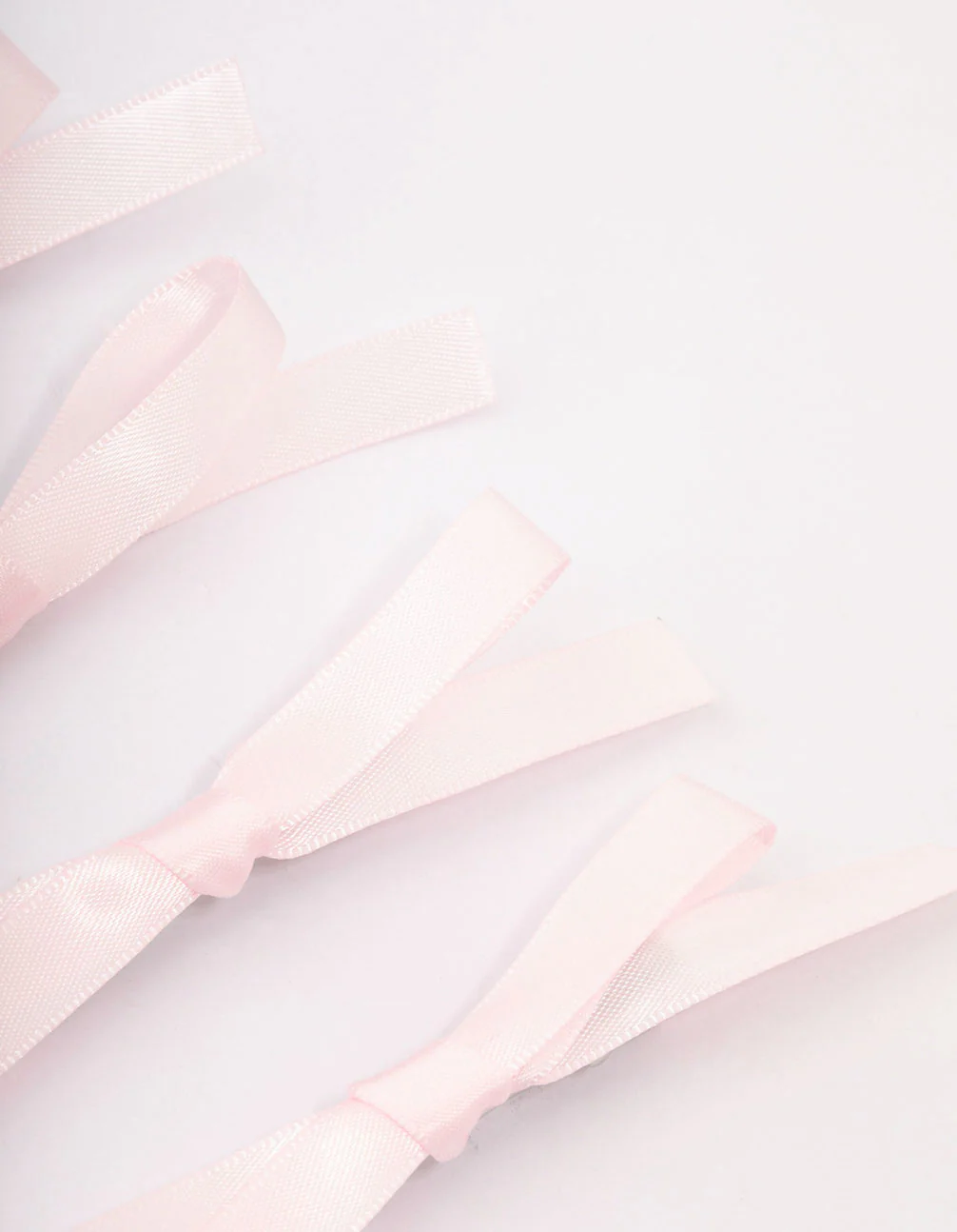 Pink Simple Hair Bows 4-Pack - Image 3