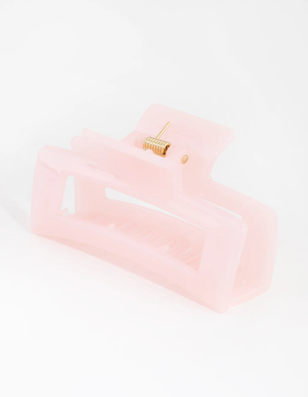Acrylic Pink Rectangle Claw - Image 2