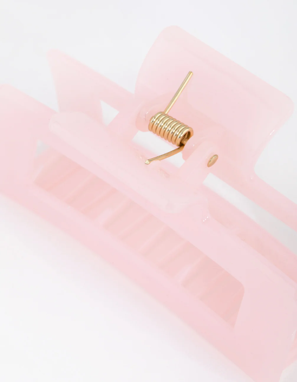 Acrylic Pink Rectangle Claw - Image 3