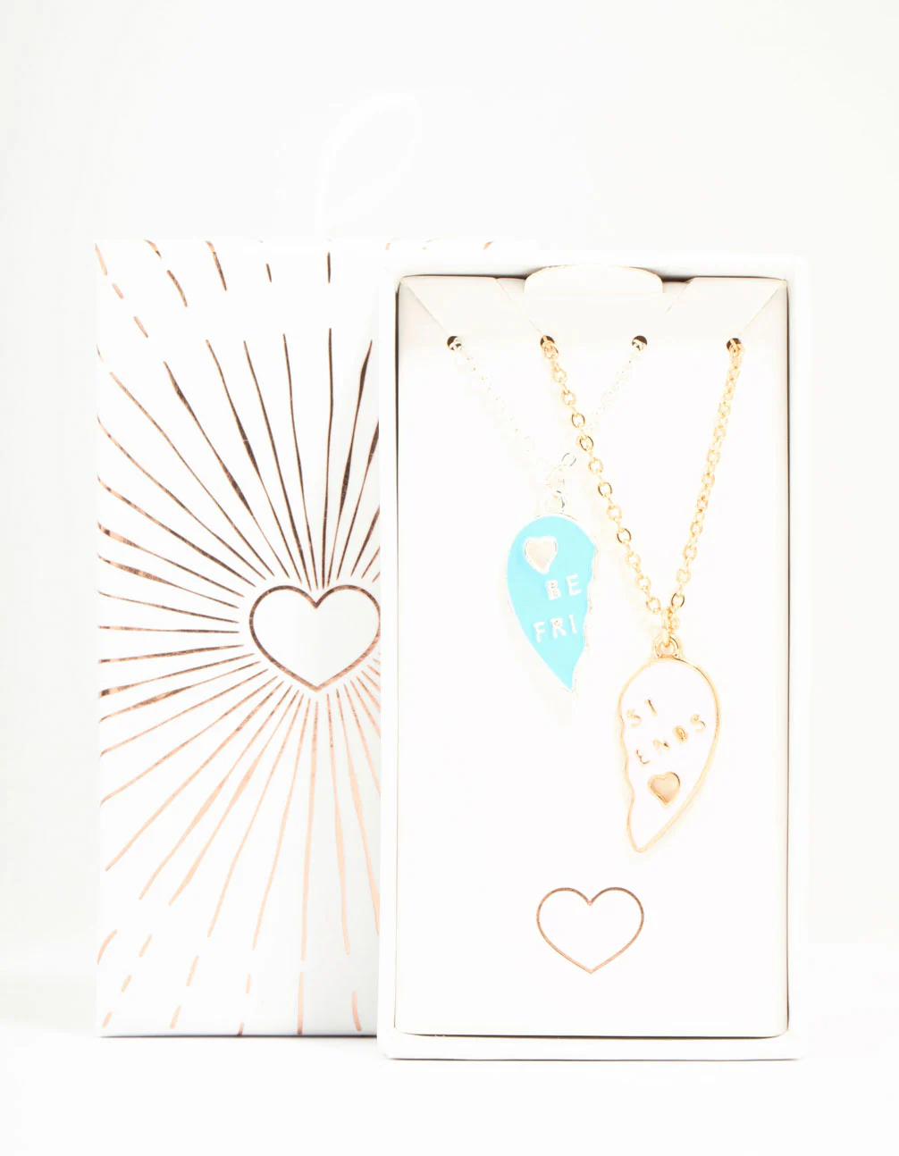 Pink & Blue Best Friends Necklaces 2-Pack - Image 2