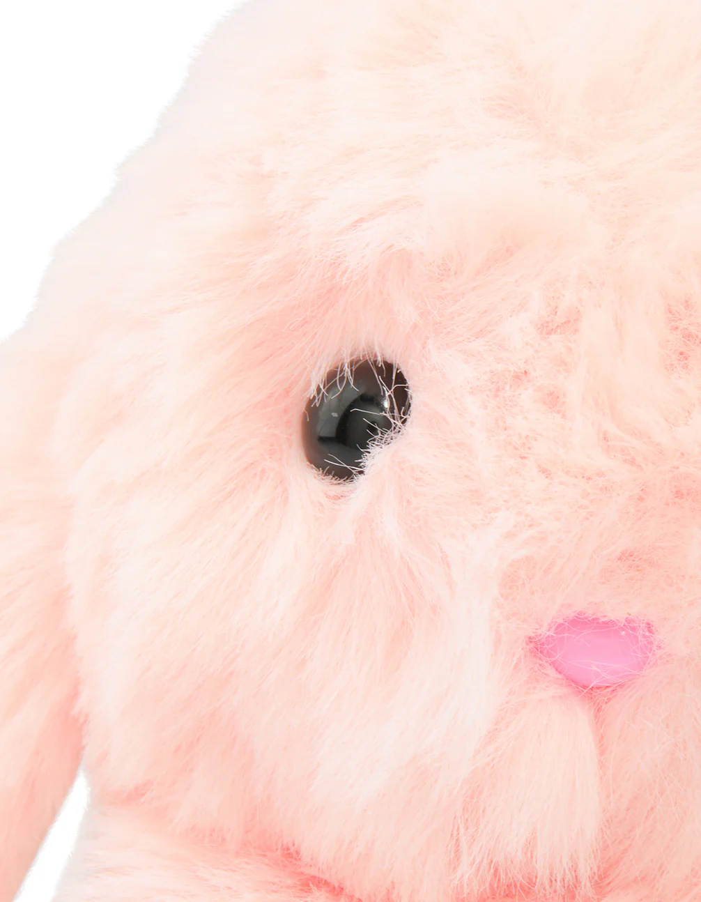 Pink Fabric Small Bunny Key Chain - Image 2