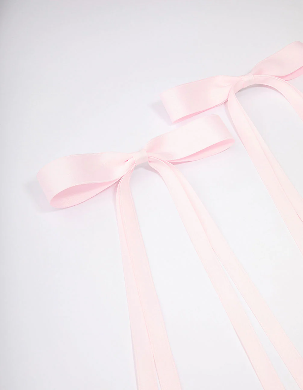 Pink Fabric Wide Skinny Hair Bow Pack - Image 2