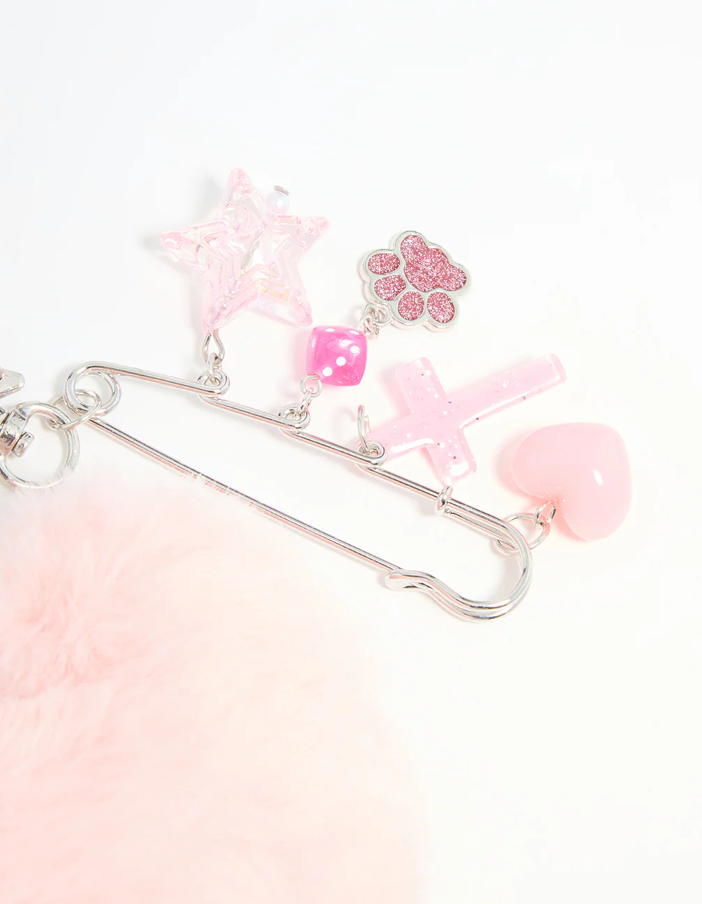 Pink Heart Rope Keychain - Image 3