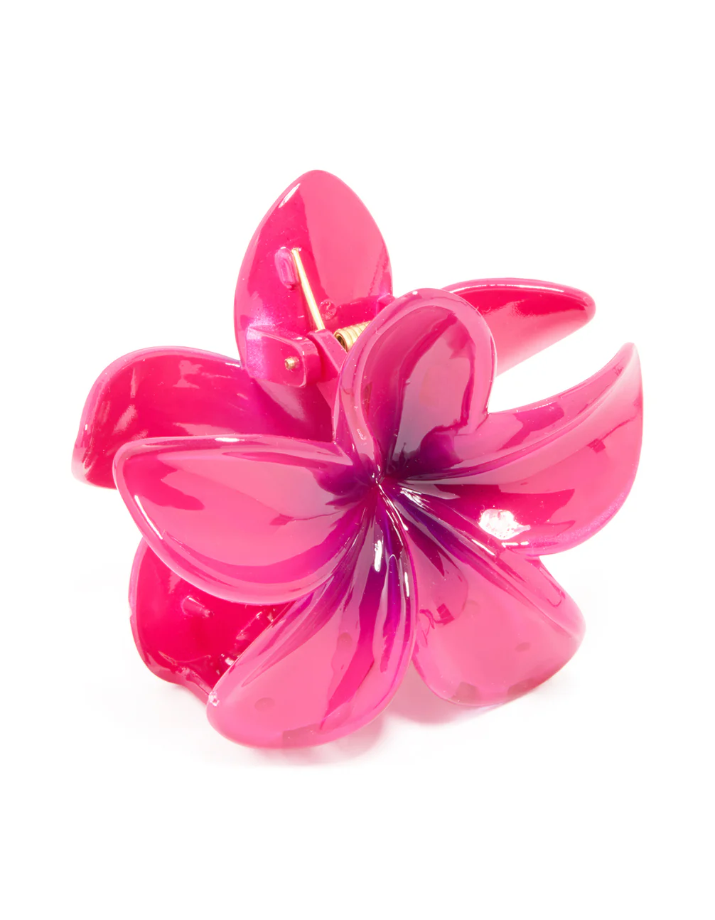 Pink Ombre Frangipani Claw Clip - Image 2