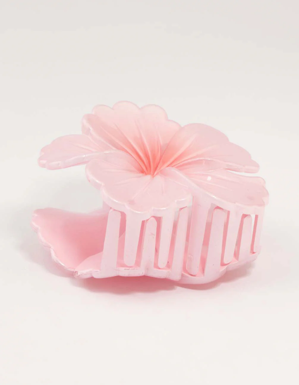 Pink Ombre Hibiscus Claw Clip - Image 3