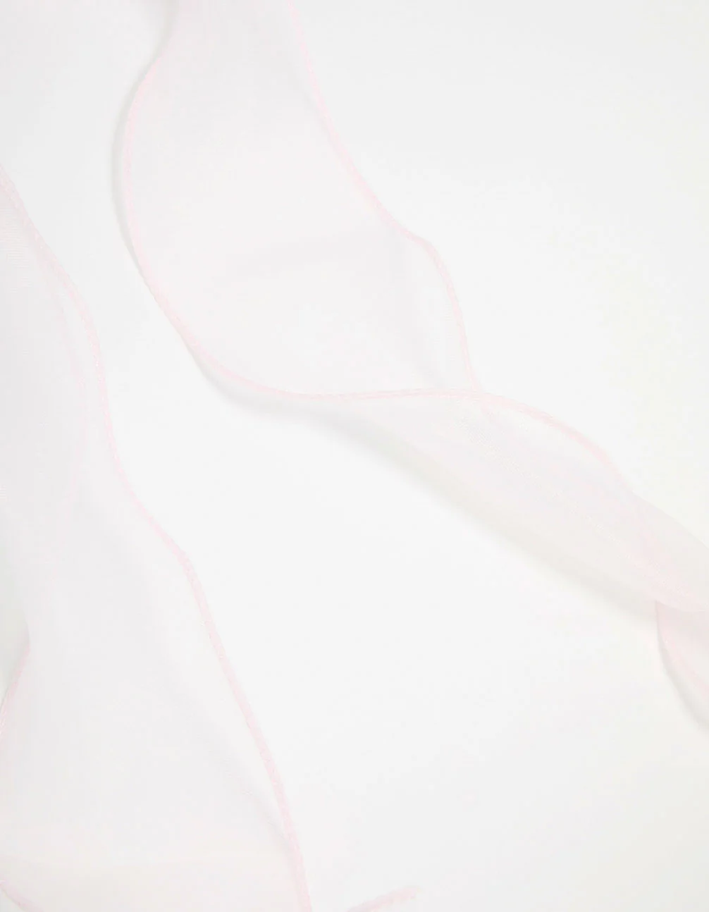 Pink Organza Fabric Curl Bow Hair Clip - Image 3