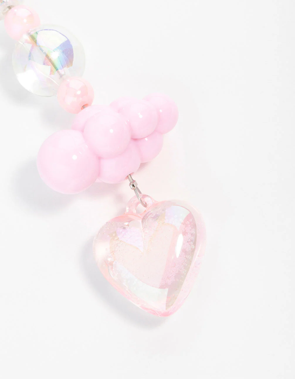 Pink Plastic Cloud Bow Keychain - Image 2