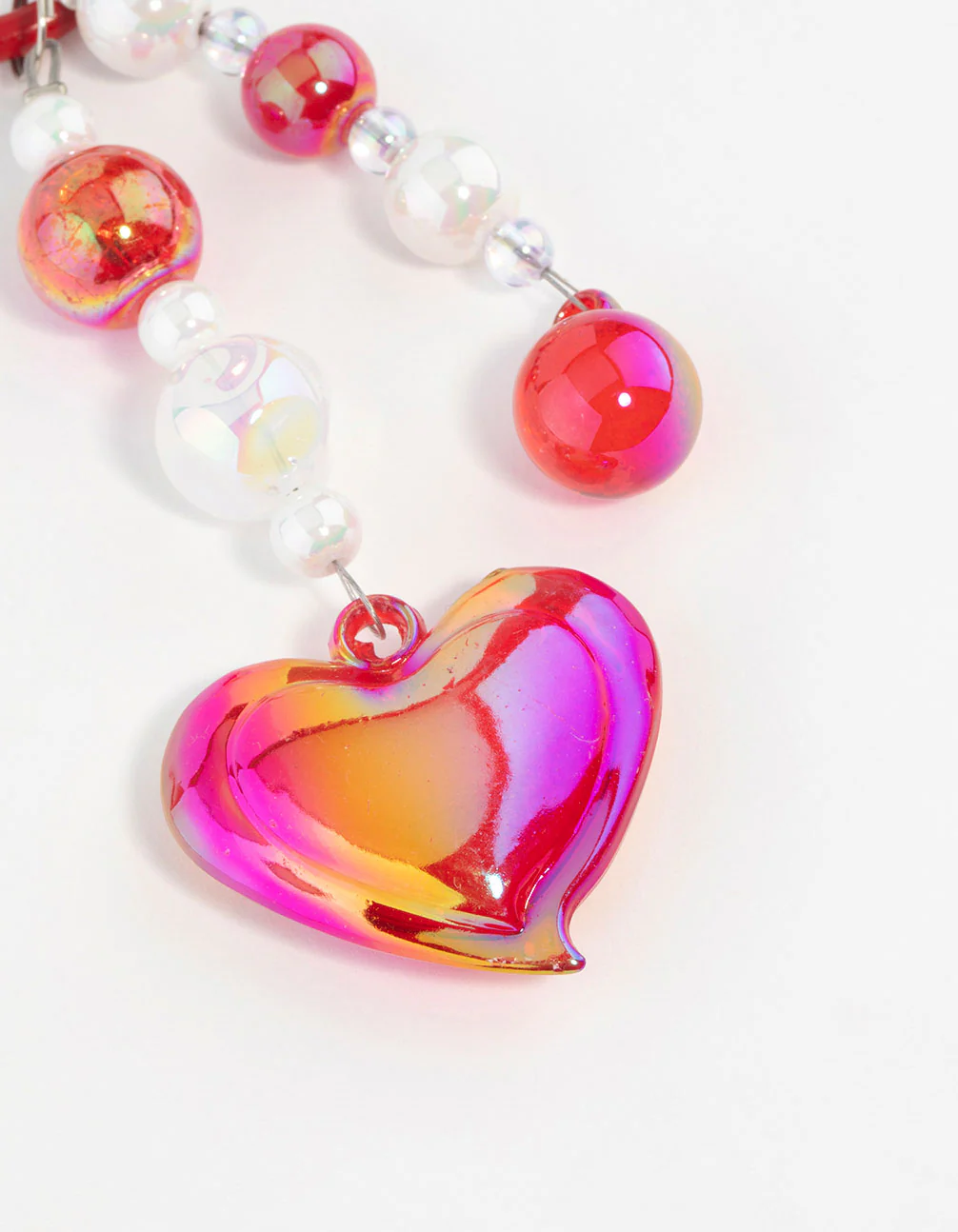 Pink  Large Heart Keychain - Image 2
