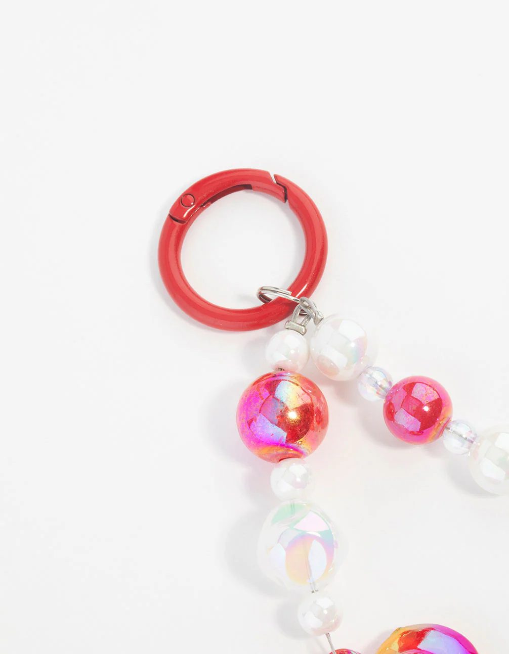 Pink  Large Heart Keychain - Image 3