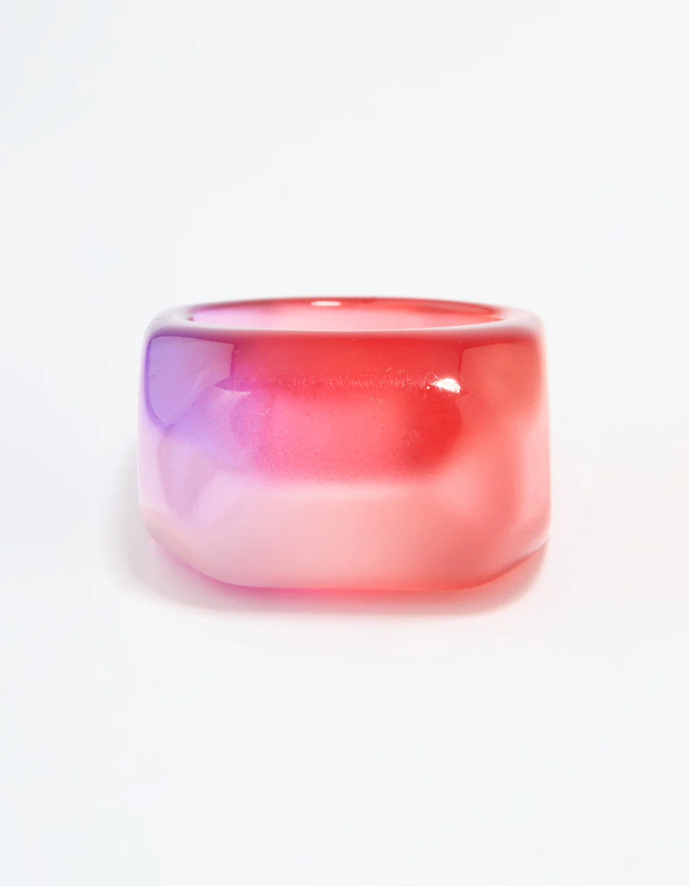 Pink & Purple Marbled Chunky Ring - Image 5