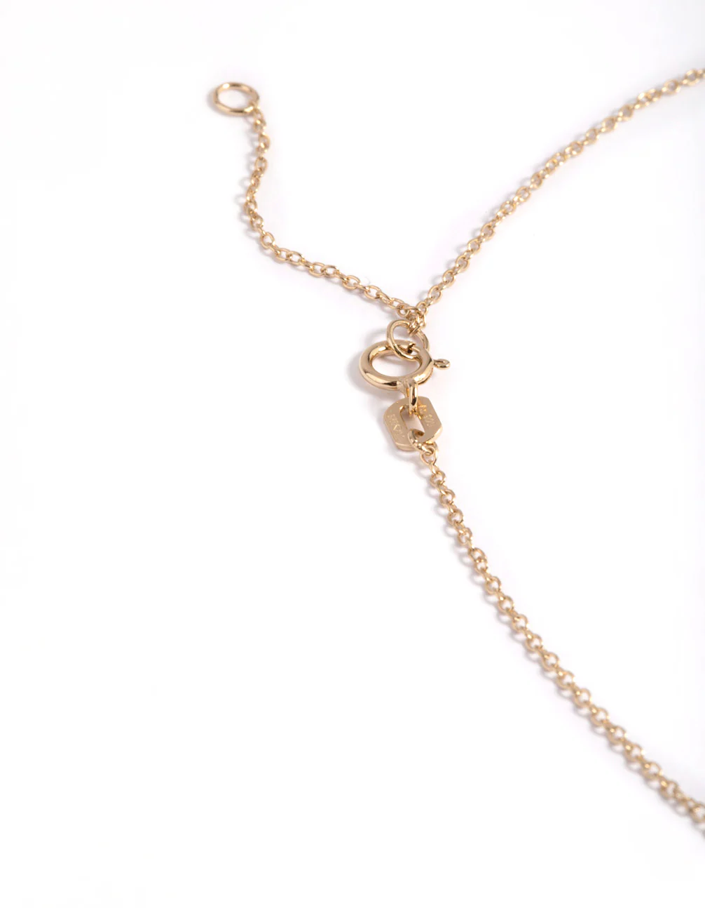 Gold Plated Sterling Silver Green Baguette Necklace - Image 4