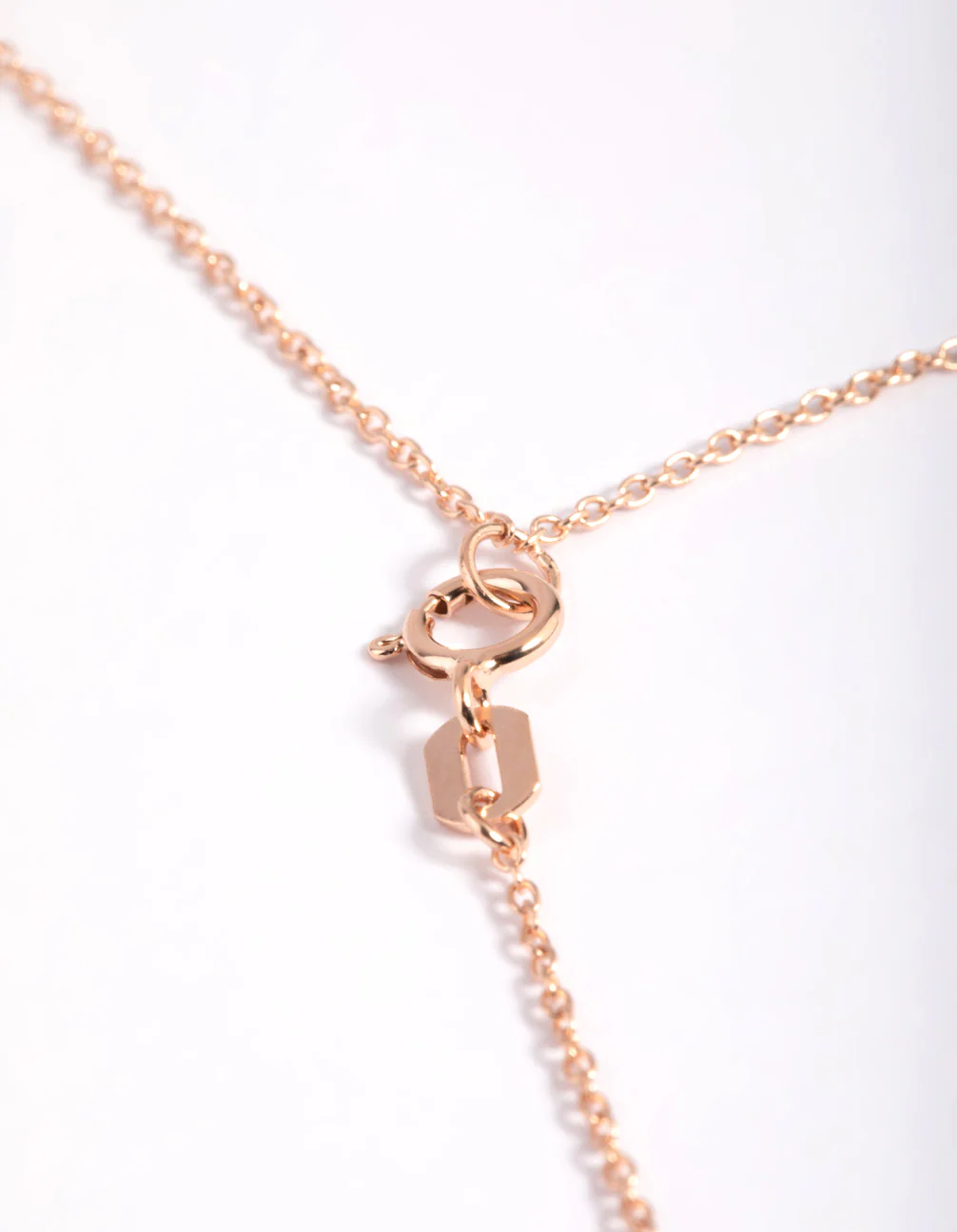 Rose Gold Plated Sterling Silver Cubic Zirconia Heart Necklace - Image 4