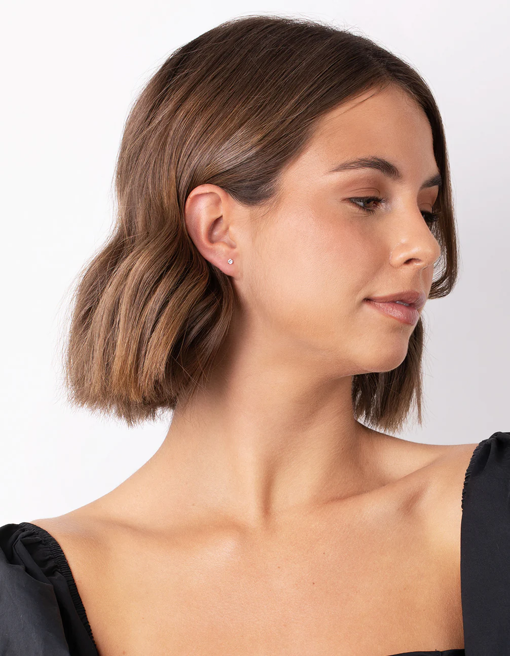 Rose Gold Plated Sterling Silver Cubic Zirconia Stud Earring Pack - Image 4