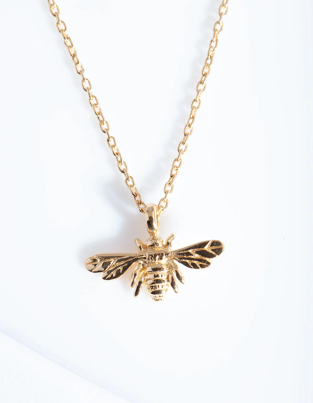 Gold Plated Sterling Silver Bee Necklace - Image 5