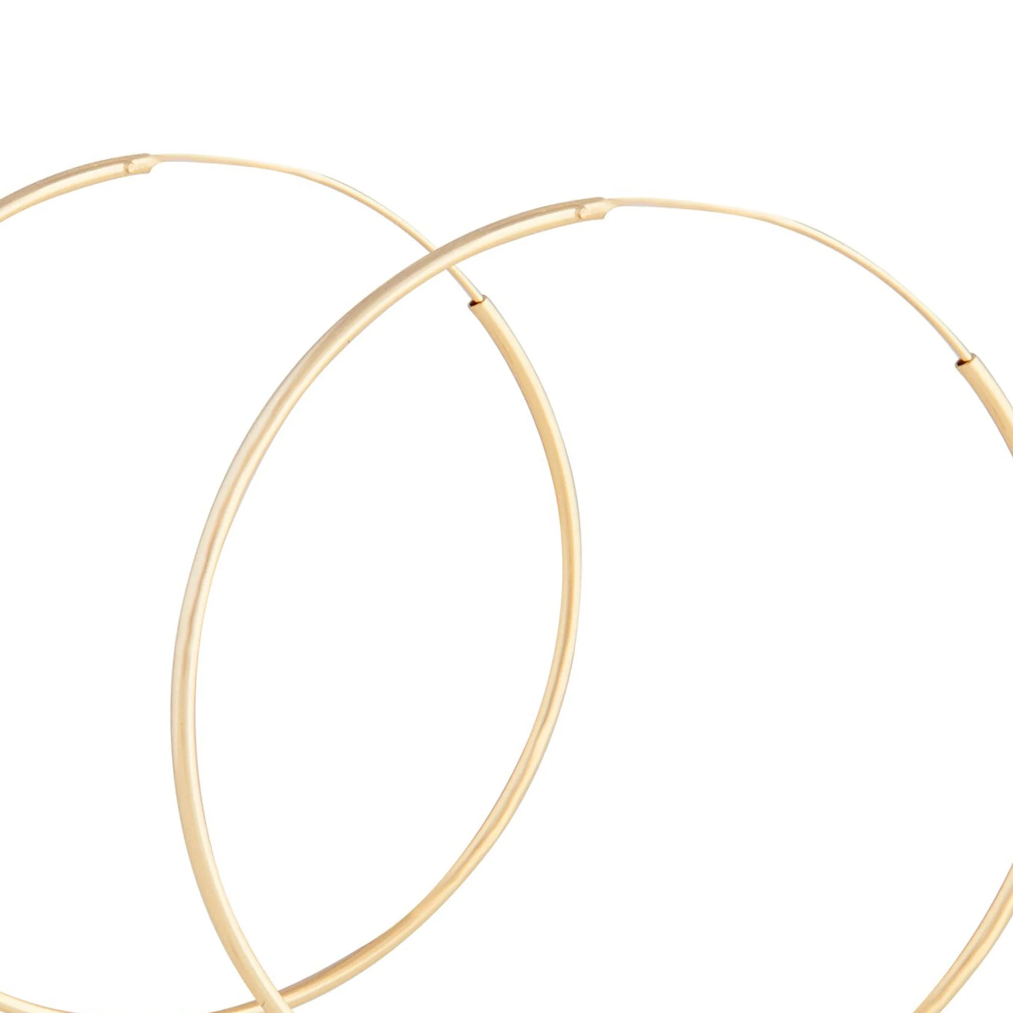 Gold Plated Sterling Silver 50mm Hoop - Image 4
