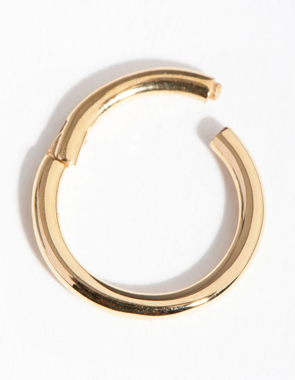 Gold Plated Sterling Silver 8mm Polished Clicker - Image 2