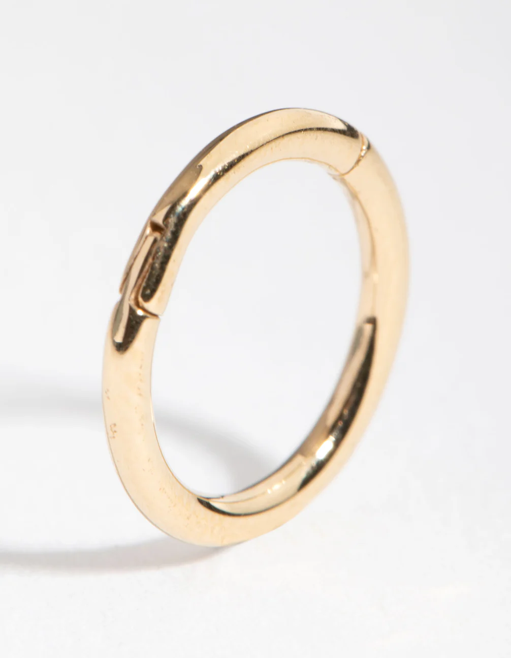 Gold Plated Sterling Silver 8mm Polished Clicker - Image 3