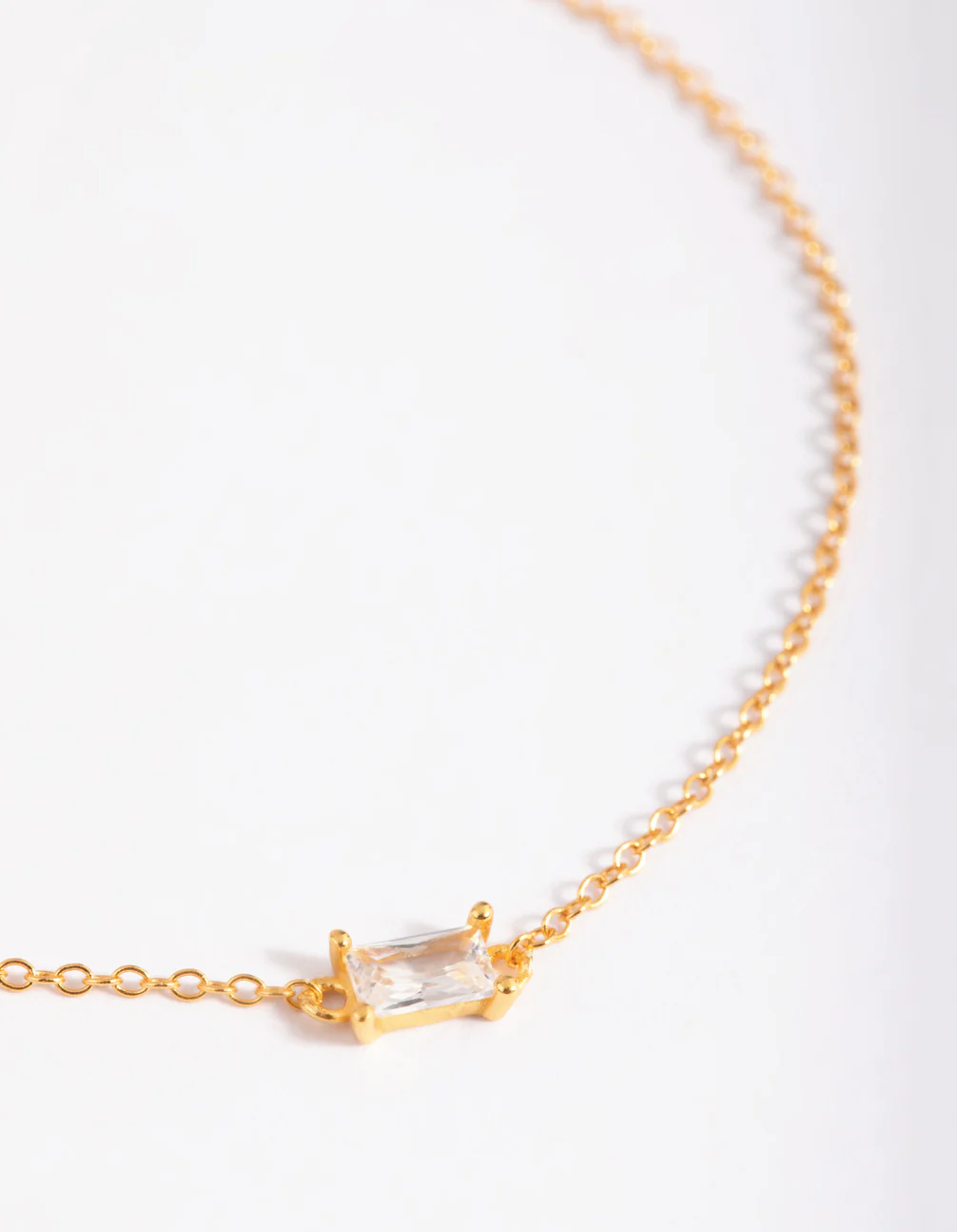 Gold Plated Baguette Bracelet - Image 2