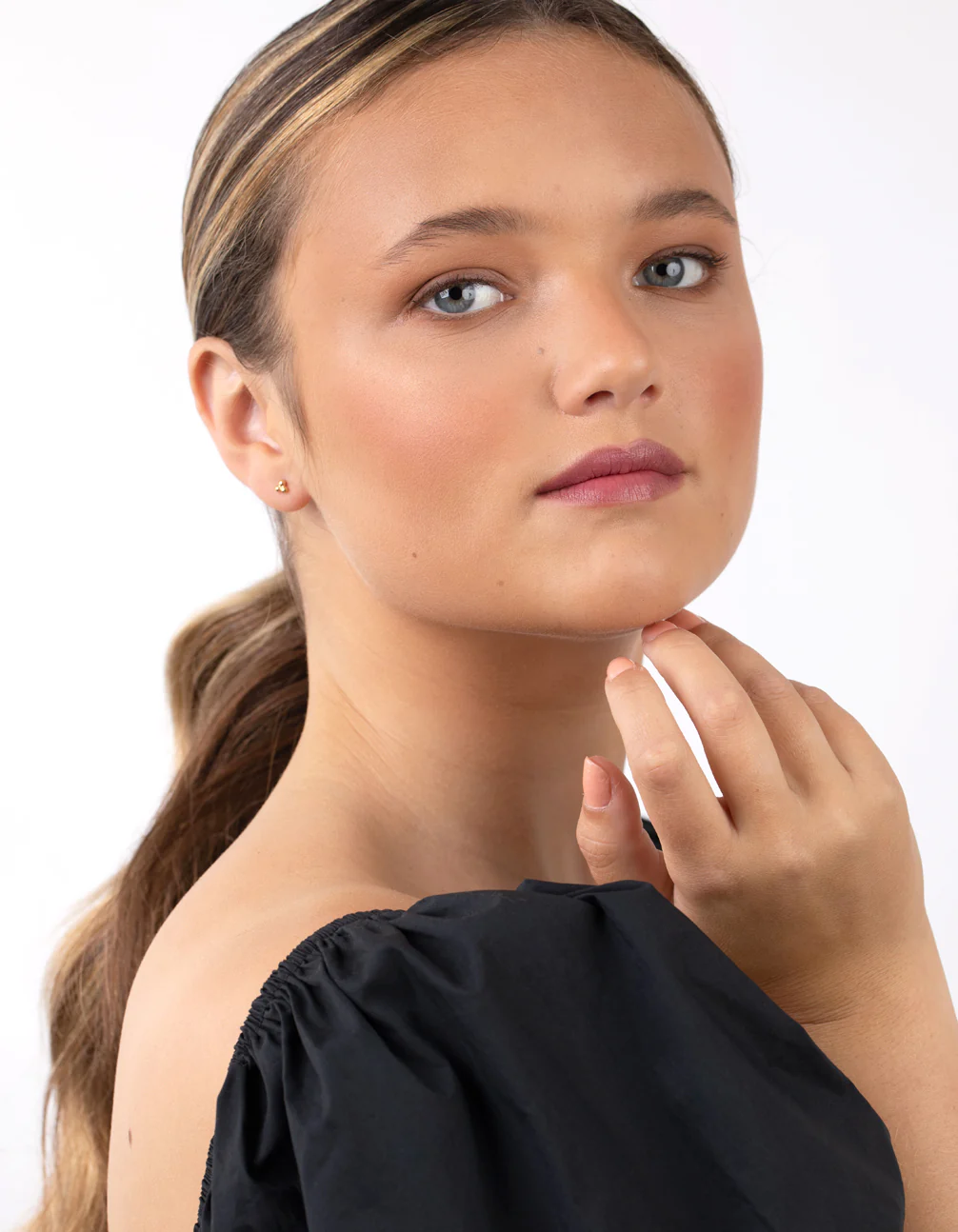 Gold Plated Sterling Silver Ball Cluster Pack Earring - Image 5