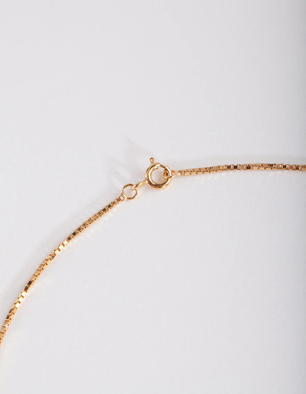 Gold Plated Sterling Silver Box Chain Necklace - Image 5