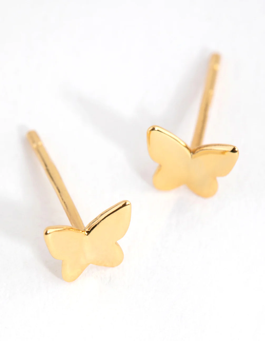 Sterling Silver Gold Butterfly Pack Stud Earring - Image 3