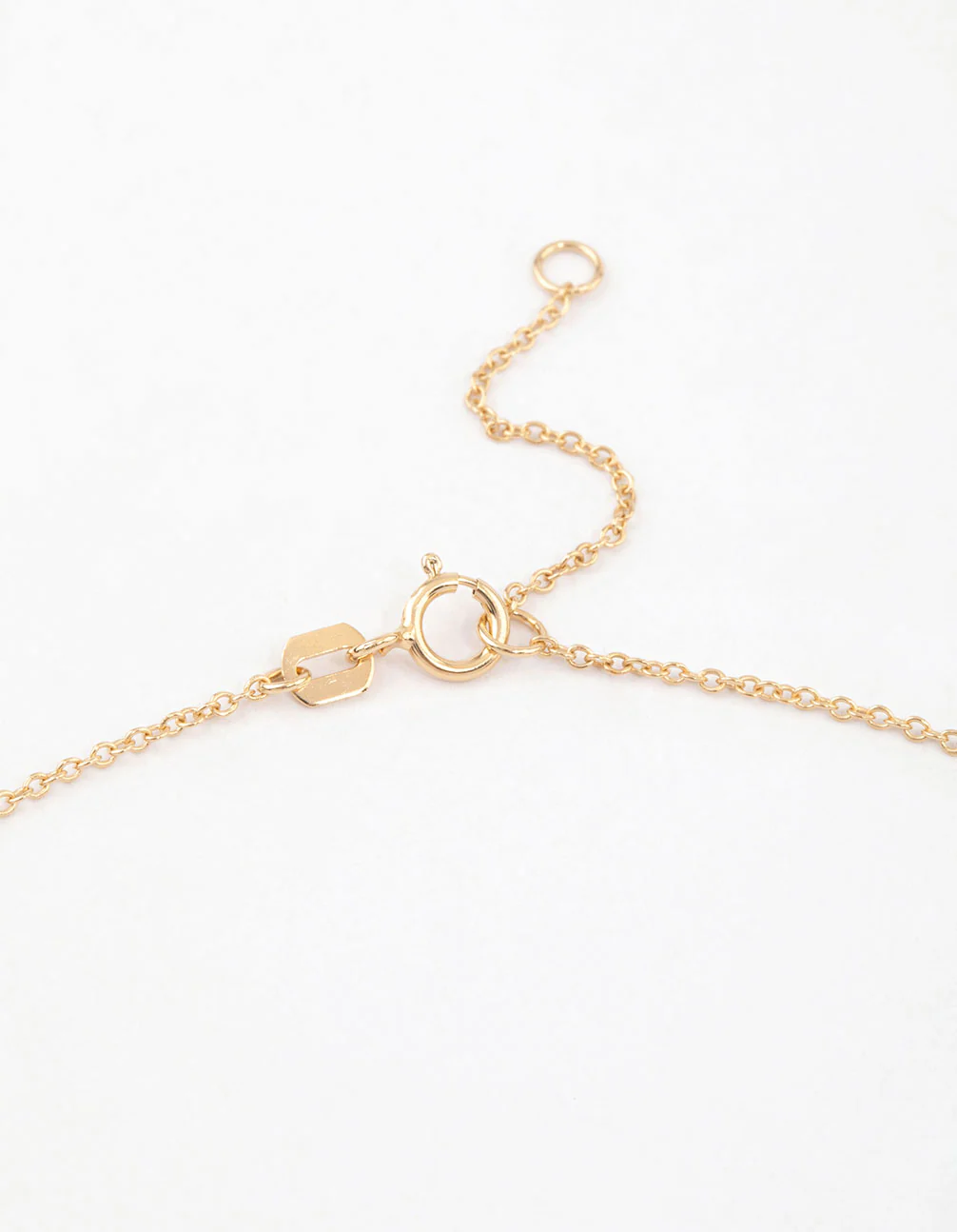 Gold Plated Sterling Silver Baguette Heart Necklace - Image 3