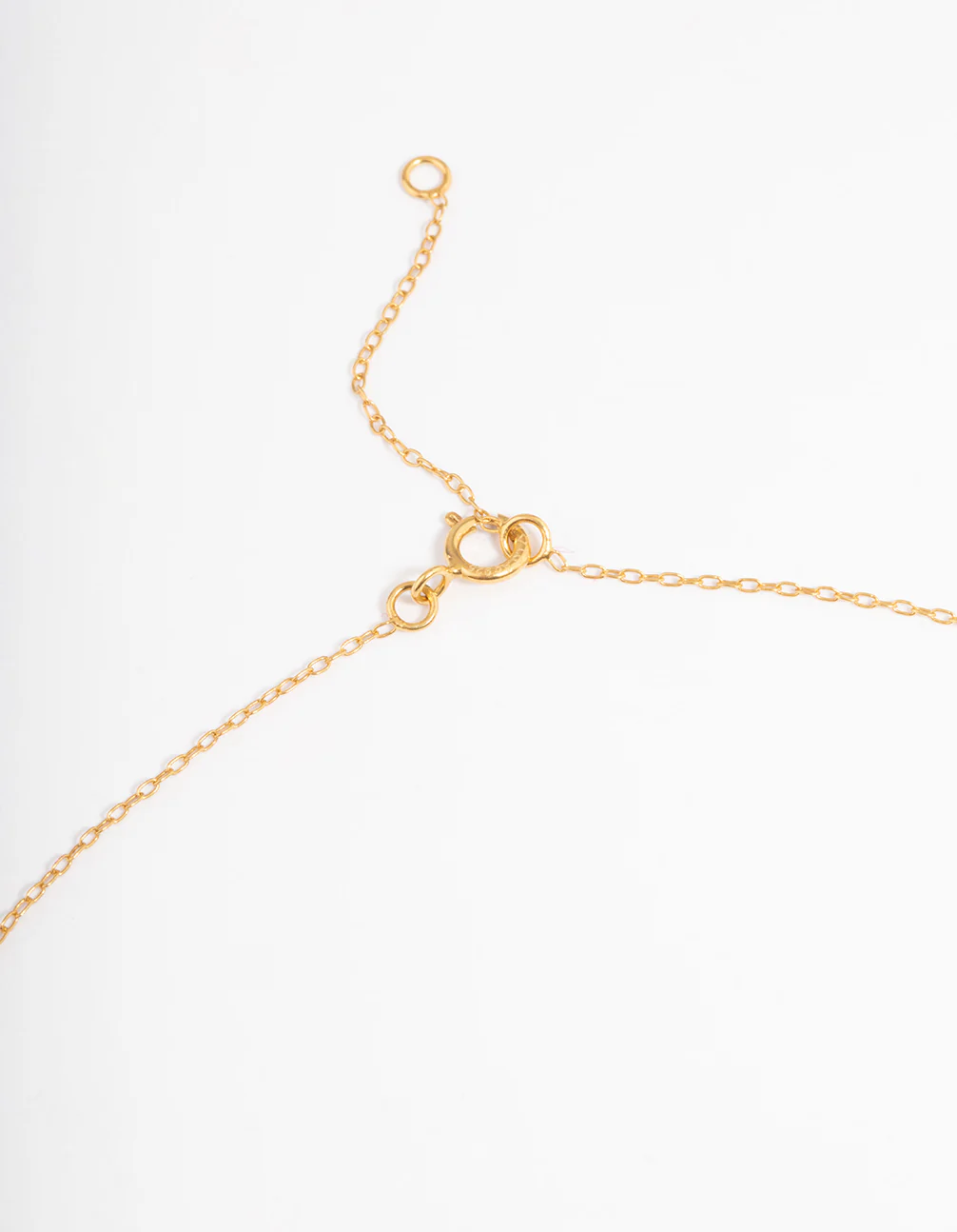 Gold Plated Sterling Silver Cubic Zirconia Floating Heart Necklace - Image 4