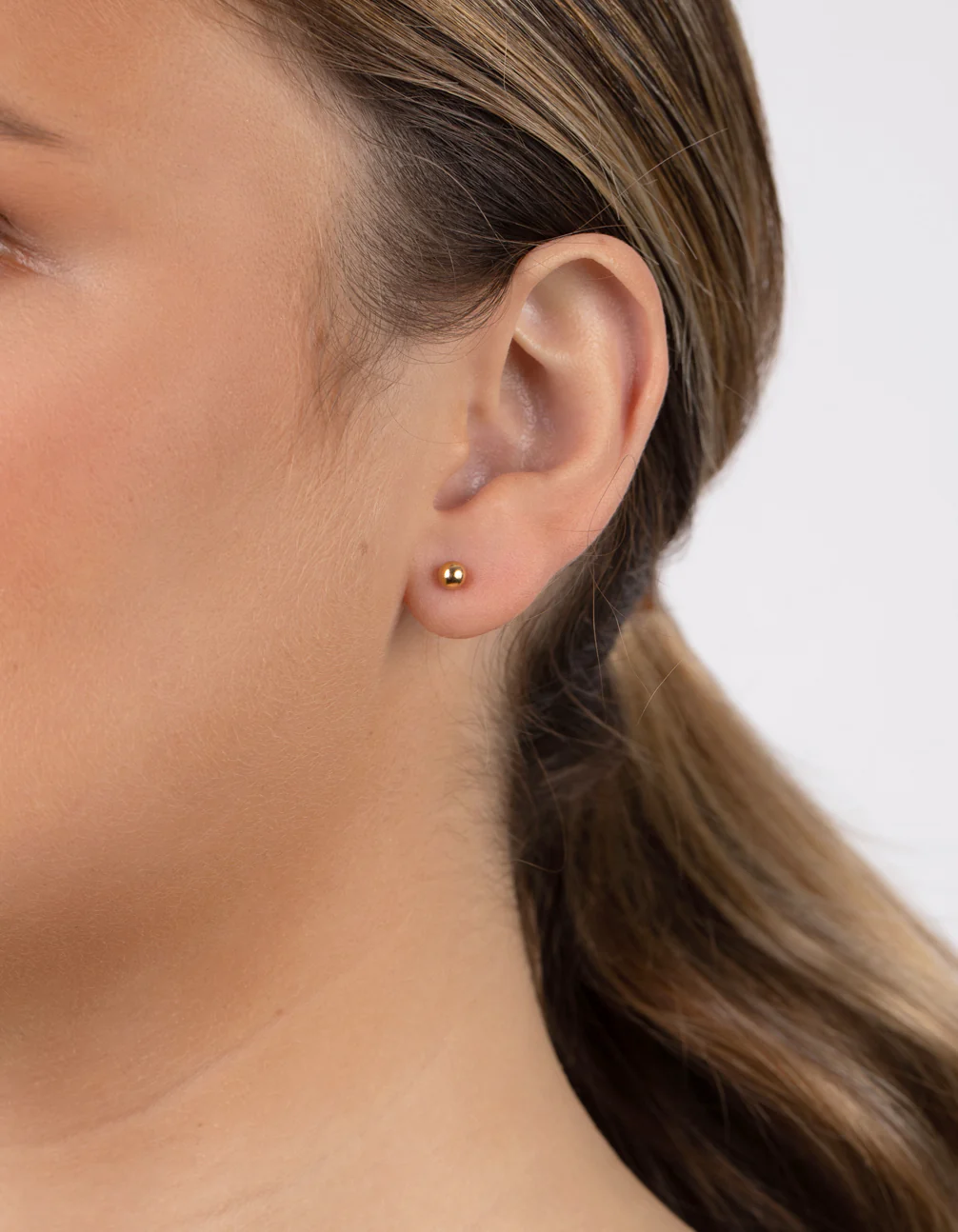 Gold Plated Sterling Silver Mini Studs & Hoop Earring Pack - Image 2