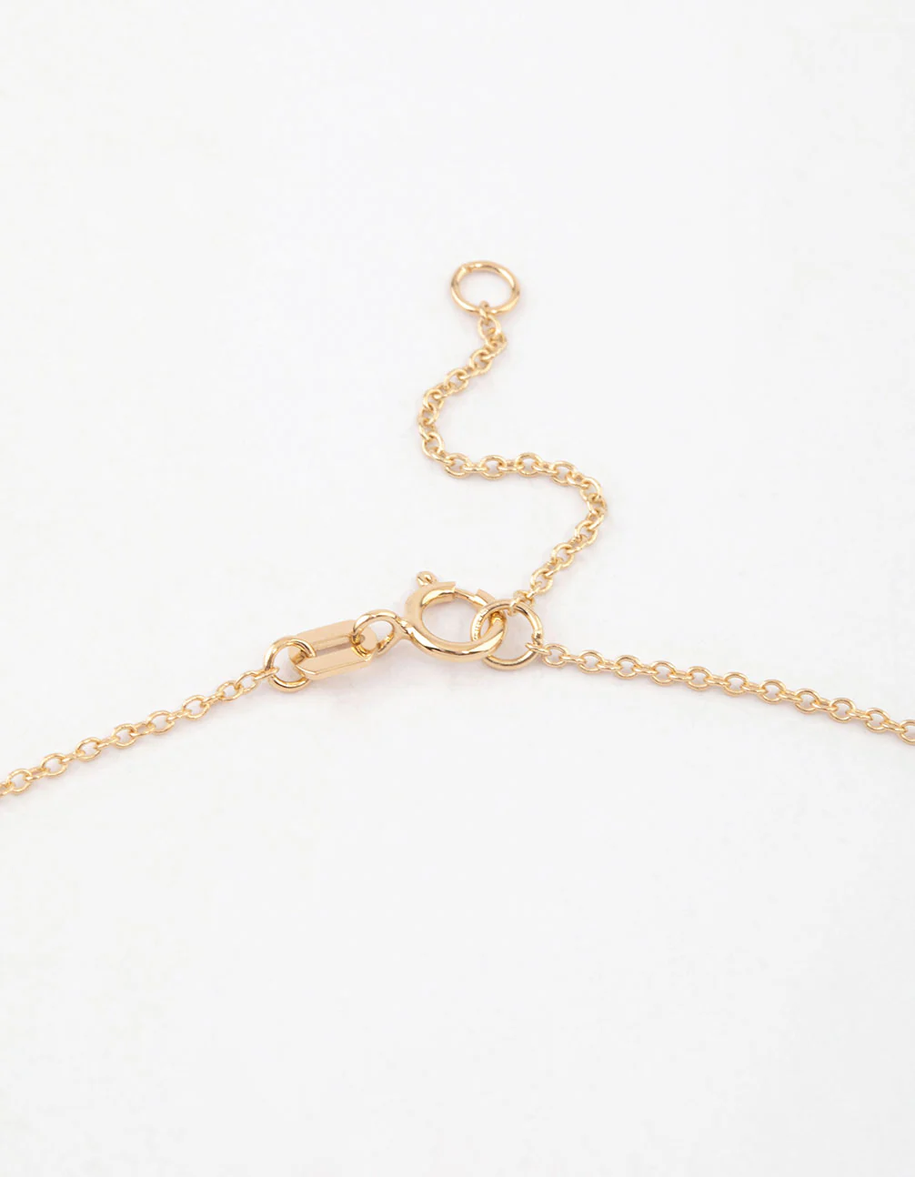 Gold Plated Sterling Silver Round Cubic Zirconia Dainty Necklace - Image 3