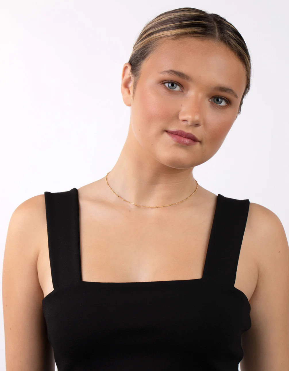 Gold Plated Sterling Silver Bead Chain Necklace - Image 6