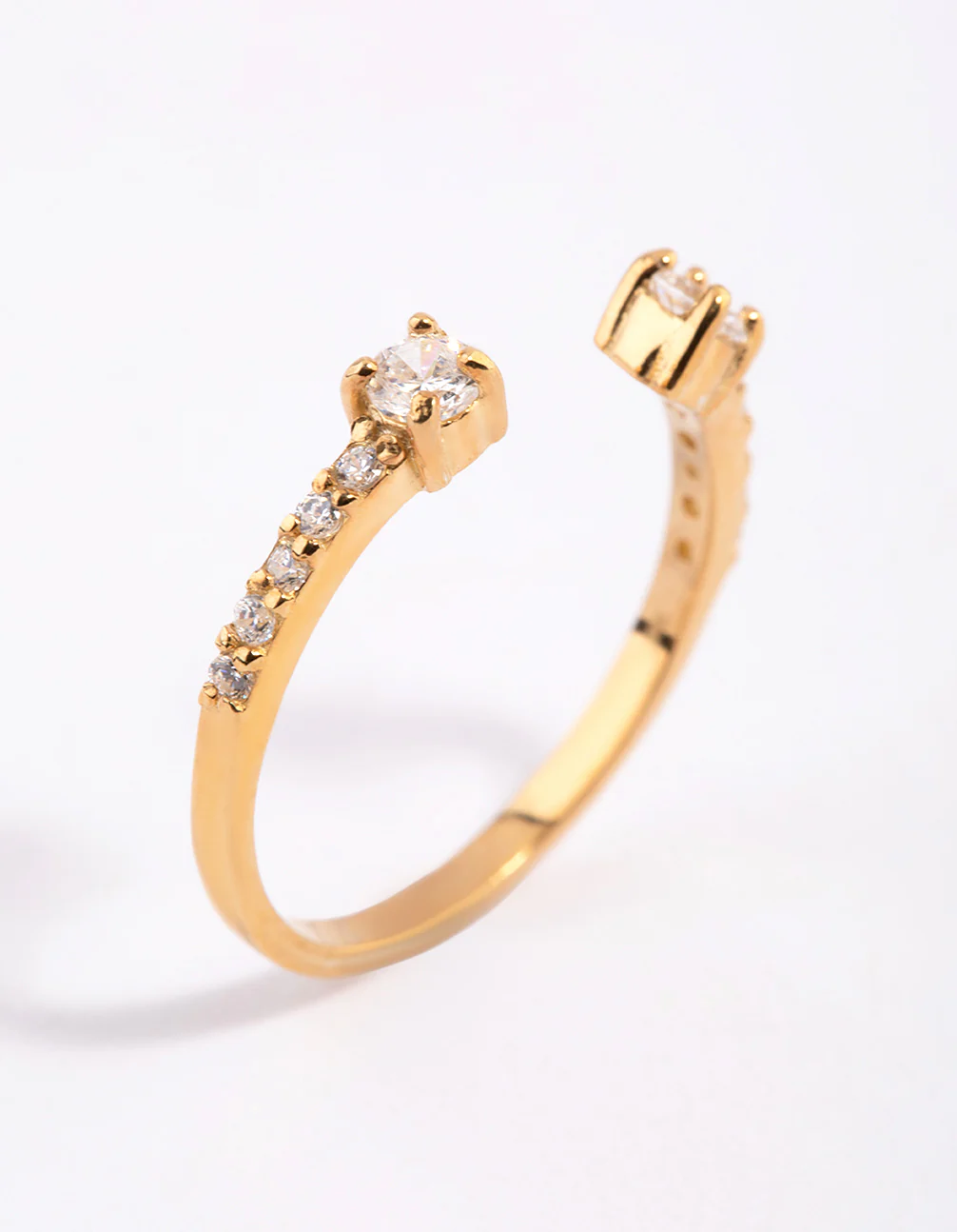 Gold Plated Sterling Silver Cubic Zirconia RIng - Image 4