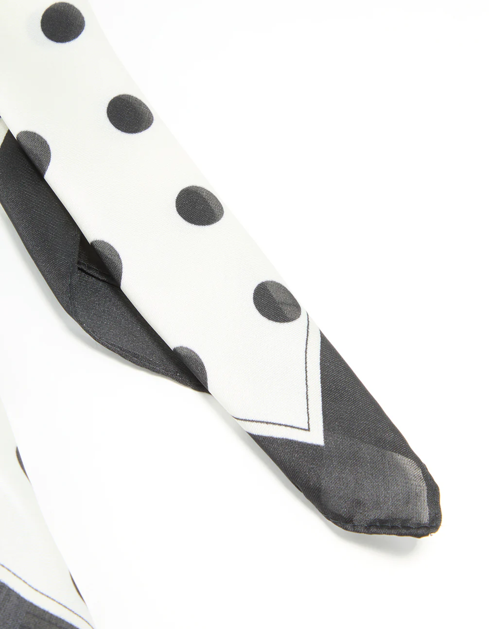 Polka Dot Print Fabric Scarf - Image 3