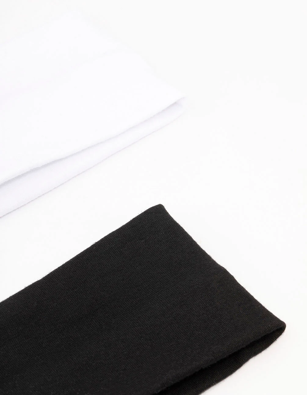 Black & White Stretchy Fabric Headband Pack - Image 3