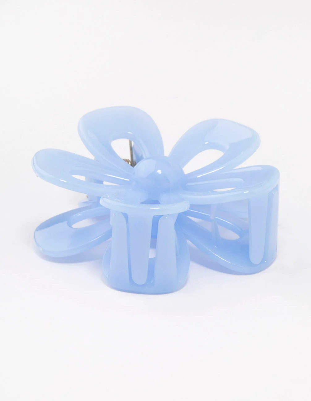 Blue Flower Hair Claw Clip - Image 2