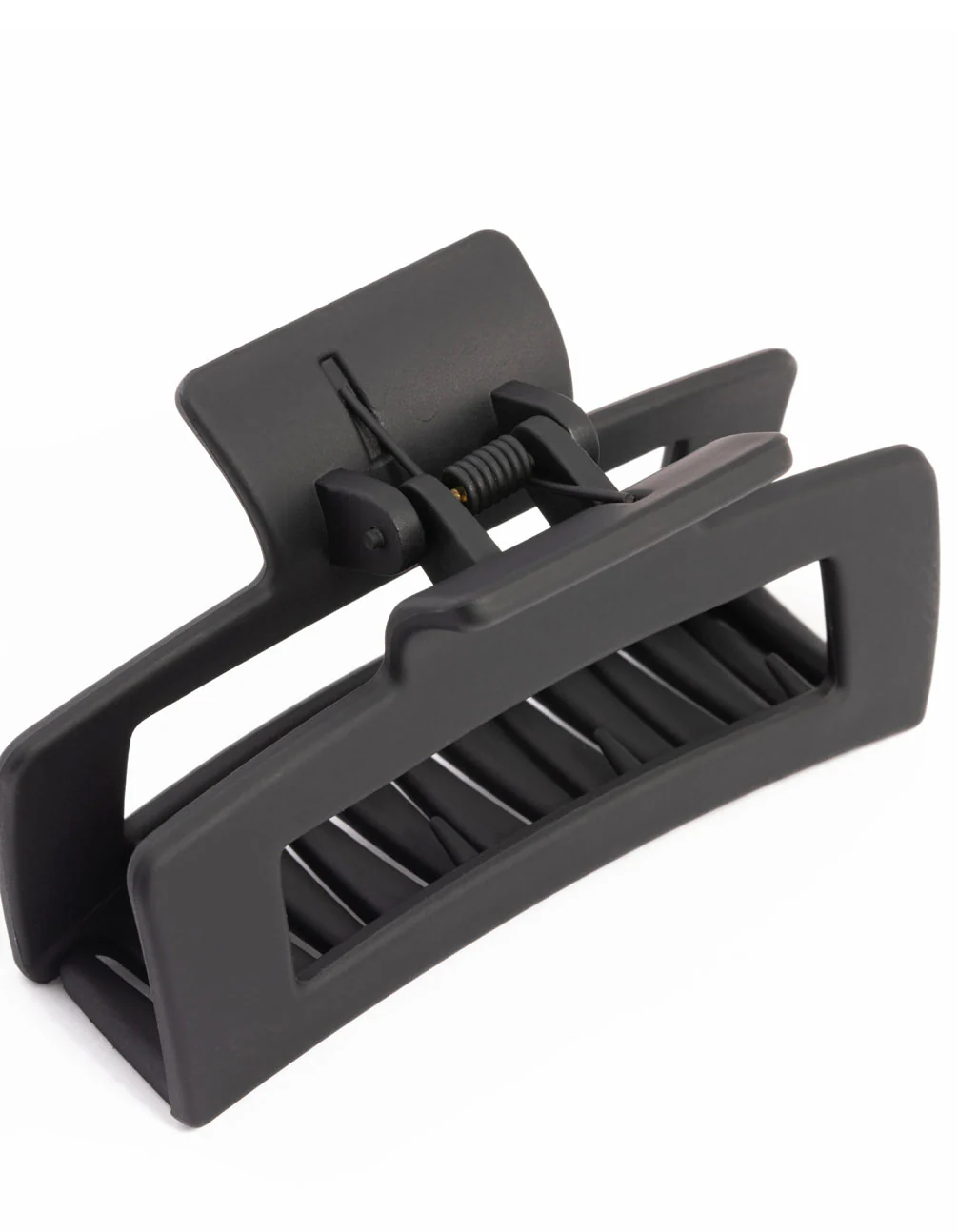 Matte Black Rectangle Outline Claw Clip - Image 5