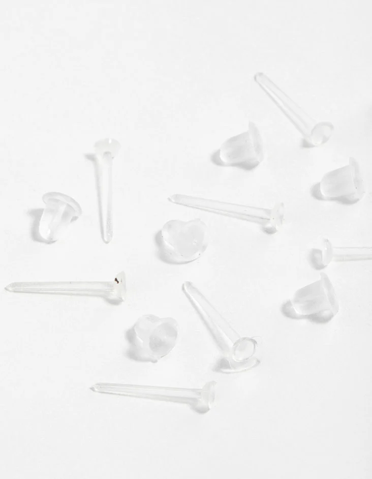 Plastic Sensitive Silicone Earrings - Image 2