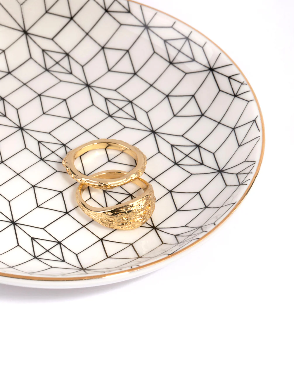 Geometric Ceramic Trinket Tray - Image 3