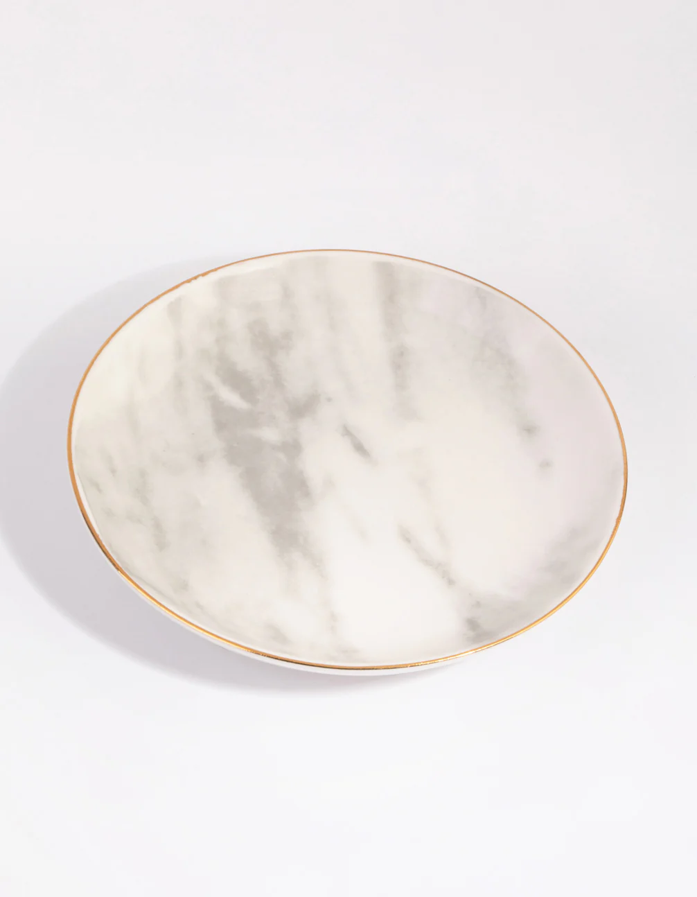 Round Gold Trim Ceramic Trinket Tray - Image 2