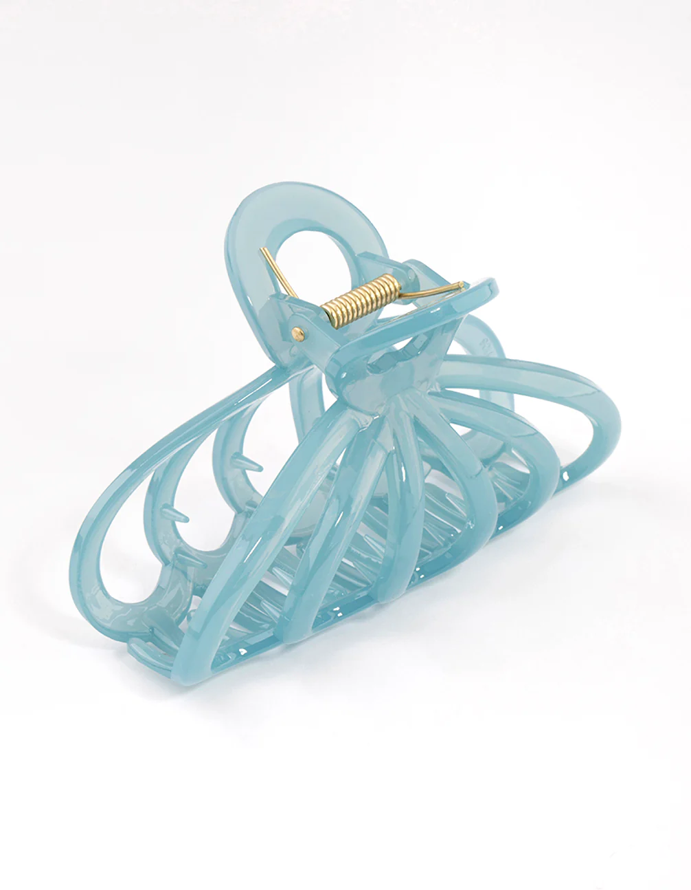Blue Large Shell Cut Out Hair Claw Clip - Image 2
