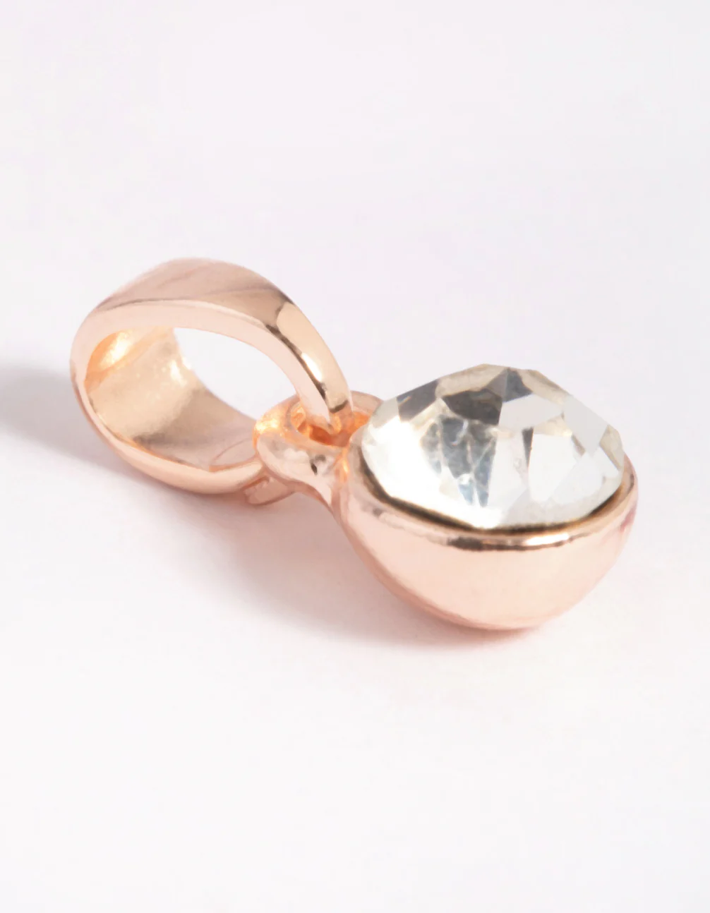 Rose Gold Plated Diamante Charm - Image 2
