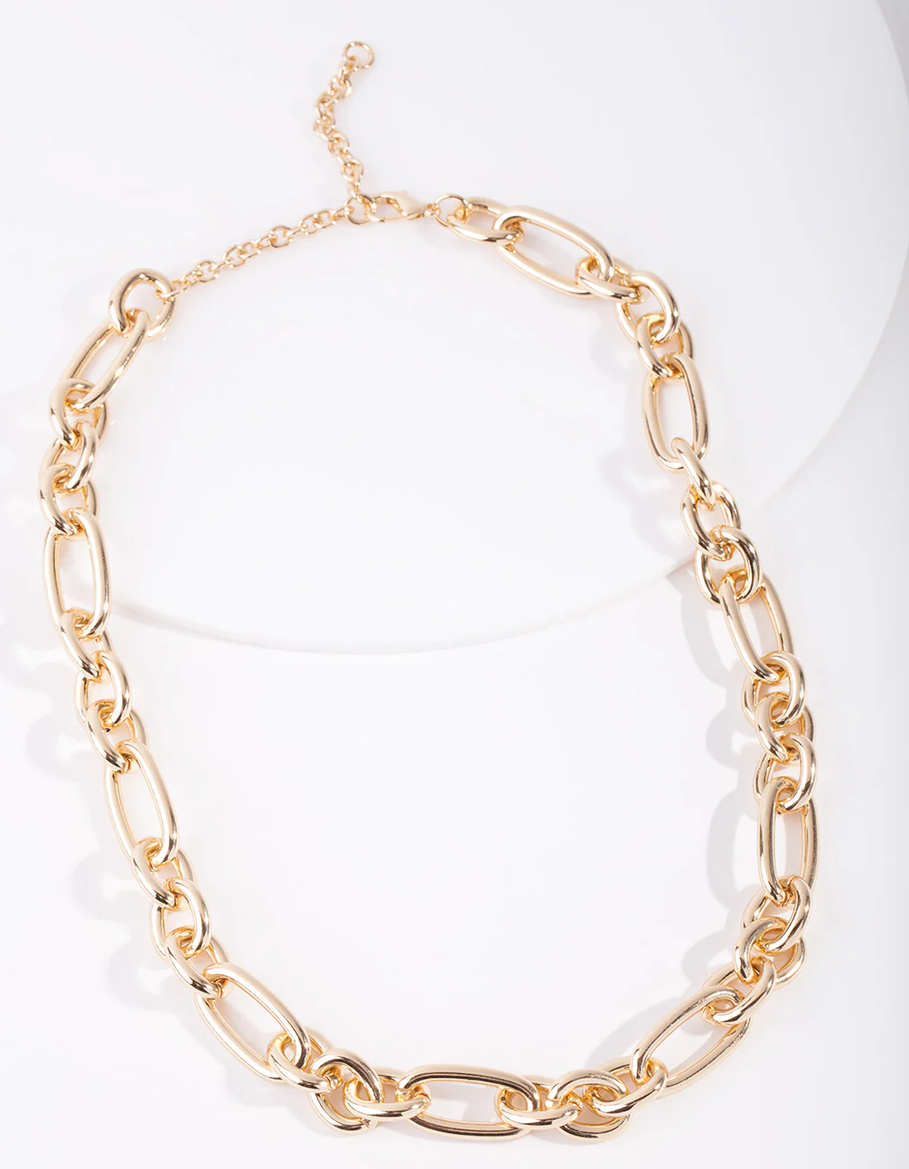 Gold Plated Thick Figaro Chain Necklace - Image 2