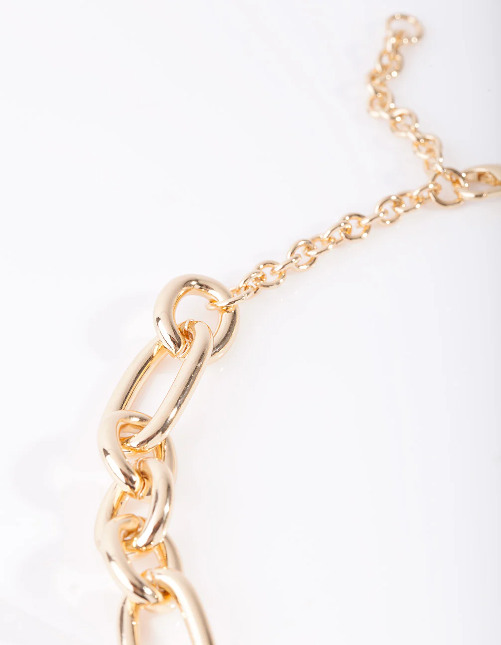 Gold Plated Thick Figaro Chain Necklace - Image 3