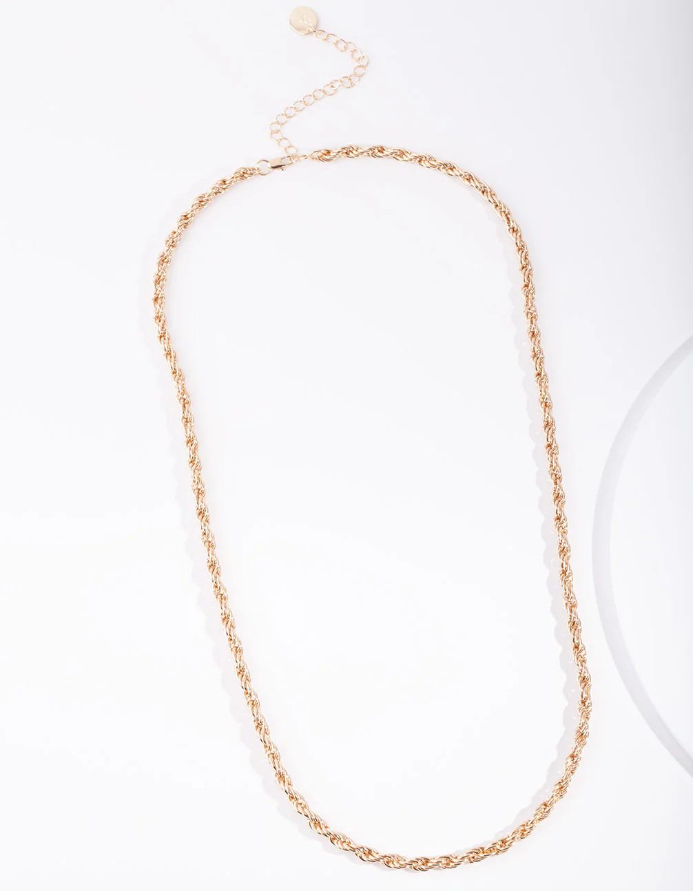 Gold Plated 60cm Thick Rope Necklace - Image 2