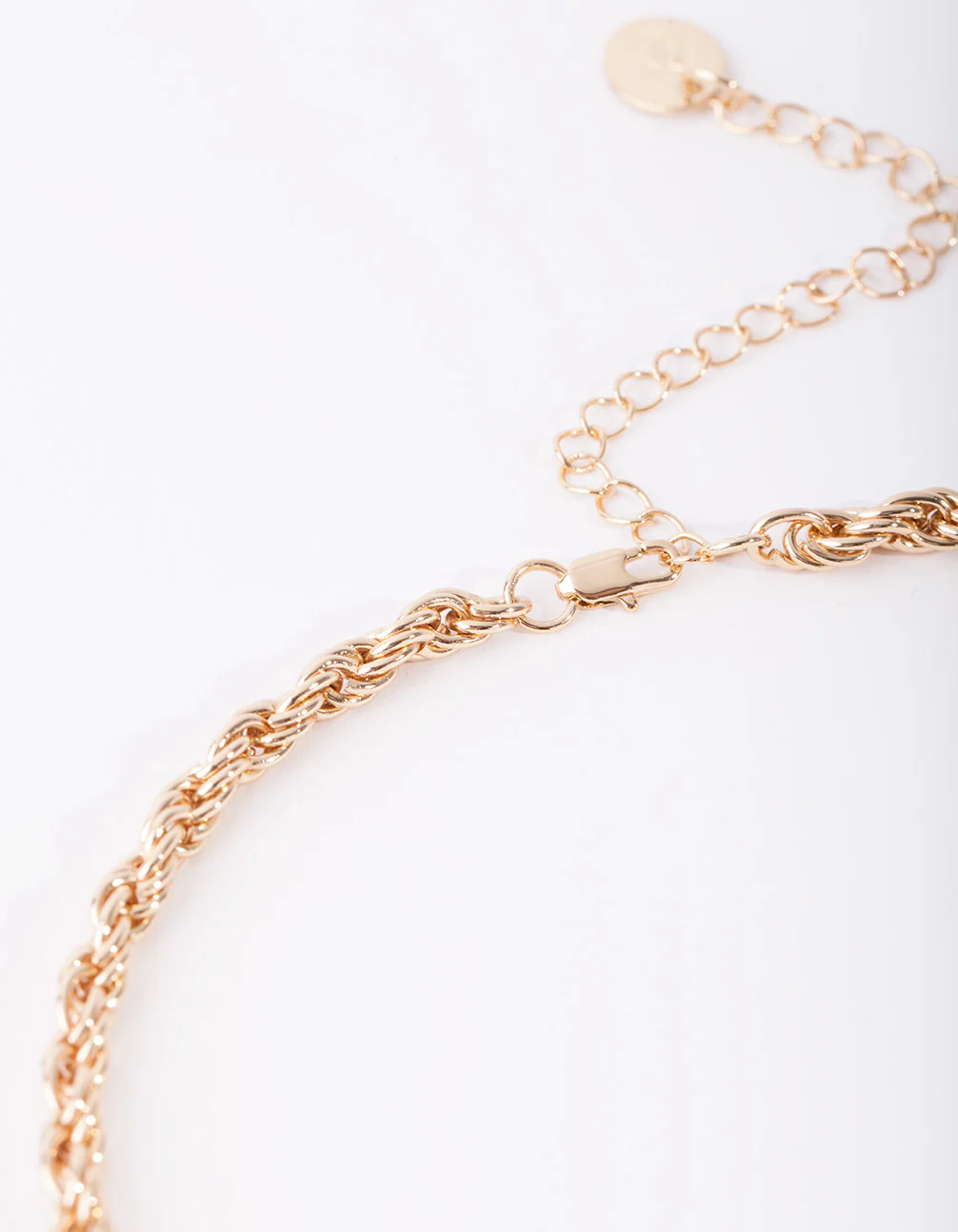 Gold Plated 60cm Thick Rope Necklace - Image 3