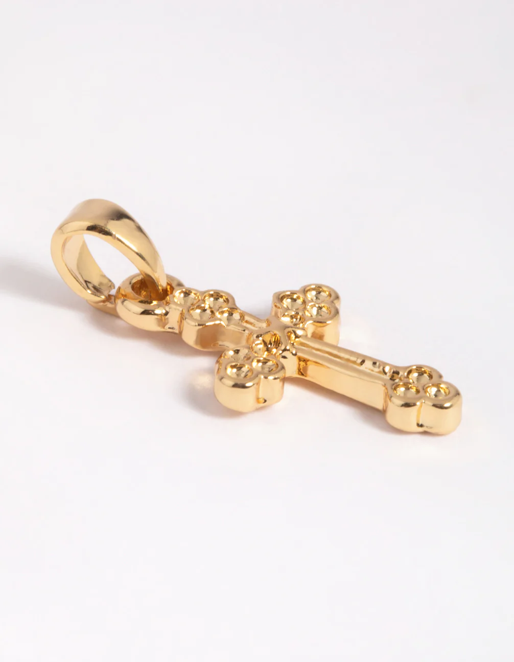 Gold Plated Antique Cross Charm - Image 2